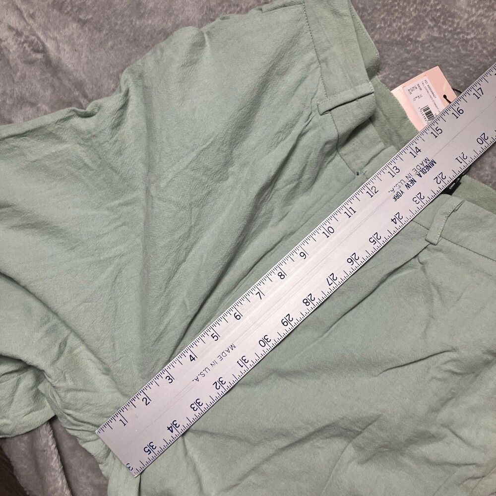 Misguided Pants Womens 8 Tall‎ Pastel Green Cotton Wide Leg Lightweight Spring - Picture 6 of 12